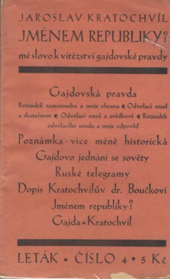 Jménem republiky? - mé slovo k vítězství Gajdovské pravdy