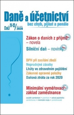 Daně a Účetnictví bez chyb pokut a penále 11-12 2020