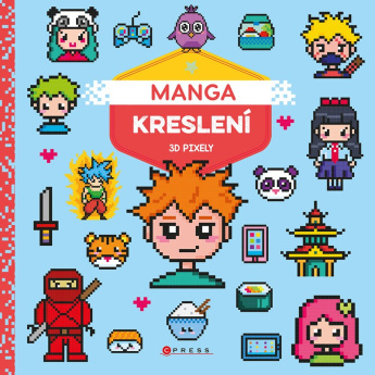 Manga kreslení. 3D pixely