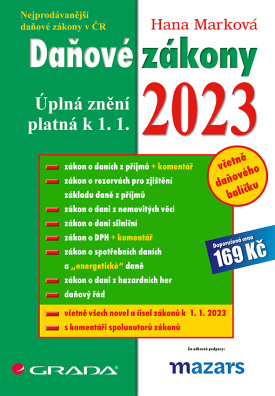 Daňové zákony 2023, úplná znění k 1. 1. 2023