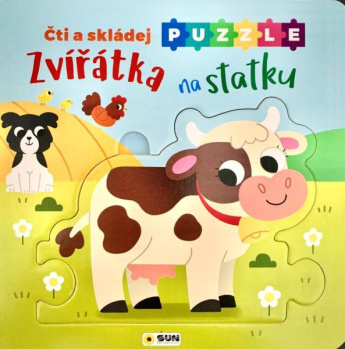 Čti a Skládej Puzzle Zvířátka na statku