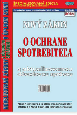 Nový zákon o ochrane spotrebiteľa 12/2024