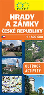 Hrady a zámky České republiky - 1:800 000 