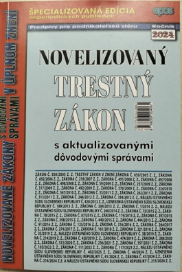 Novelizovaný Trestný zakon 2024 č.215/2024