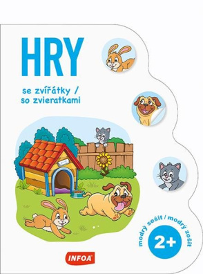 Hry se zvířátky / so zviertatkami 2+ - modrý sešit / modrý zošit (CZ/SK vydání)