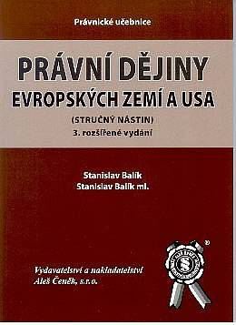 Právní dějiny evropských zemí a USA, 3.rozšířené vydání